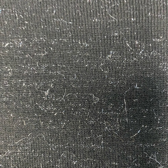 Open Front Cardigan Size Medium Black Silver Sparkle Business Party Fun Sparkle - Picture 5 of 7